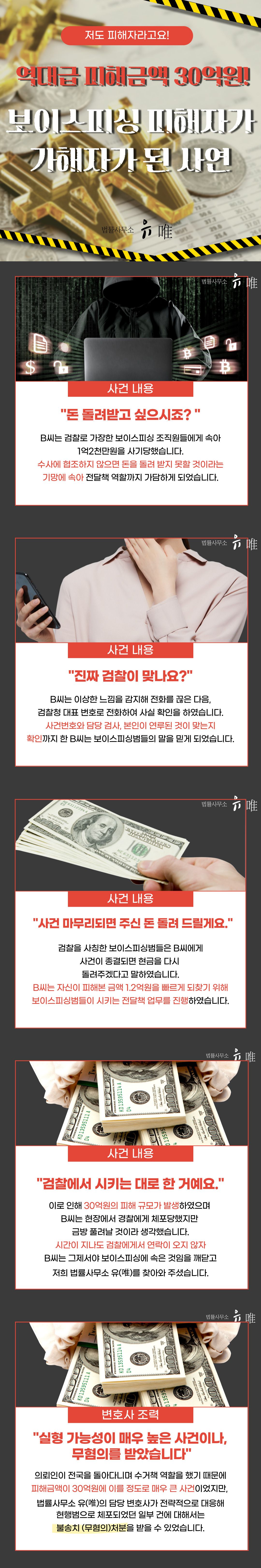 보이스피싱 피해금액 30억원 사건(사기)  - 혐의없음 이미지 1