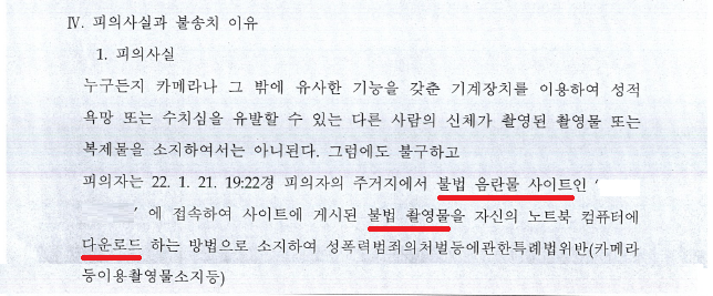 카메라등이용촬영물소지등] 음란물 사이트에서 음란물을 다운로드 | 로톡