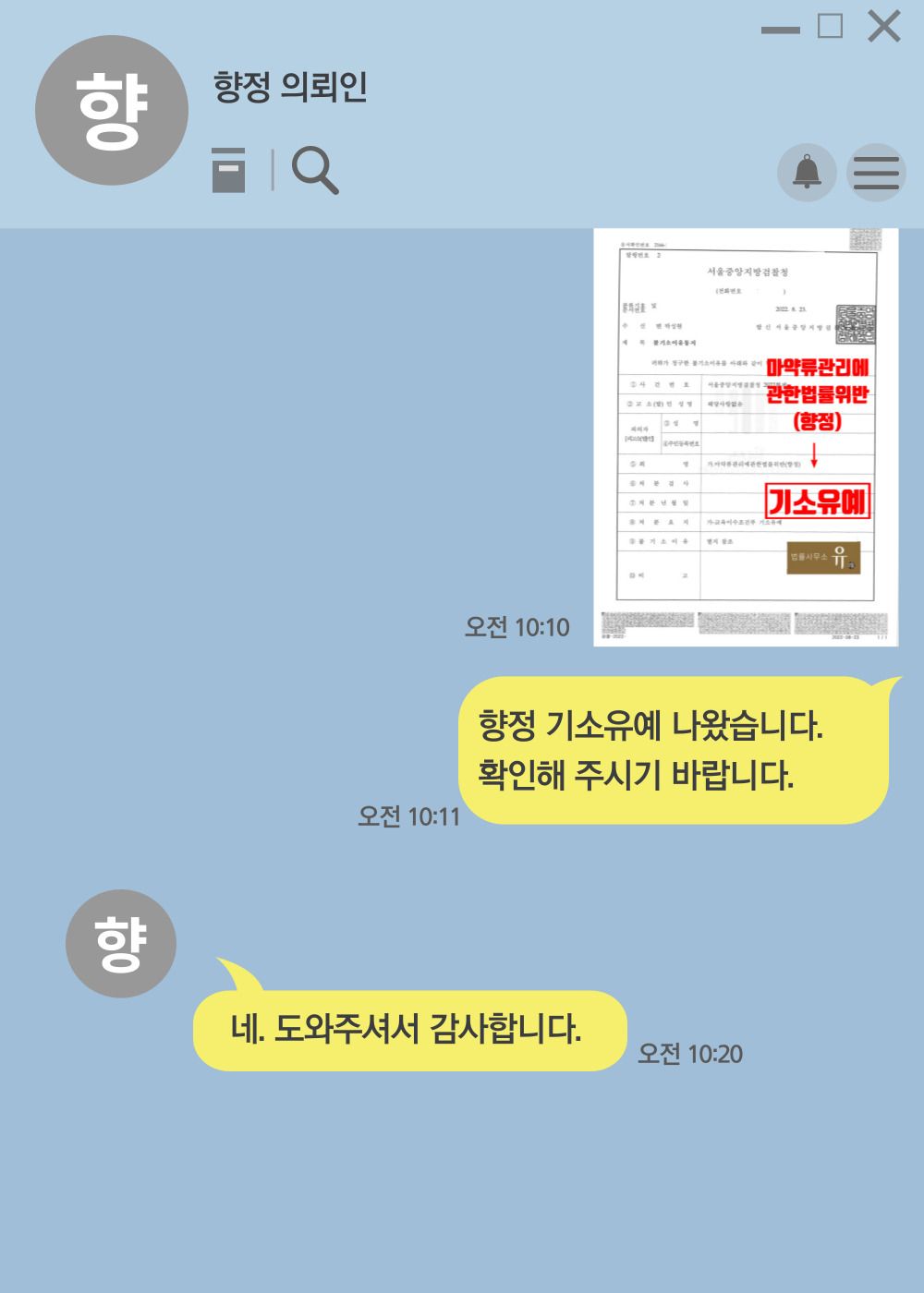 수차례 걸쳐 마약류를 수수하고 흡입한 사례-기소유예 이미지 3