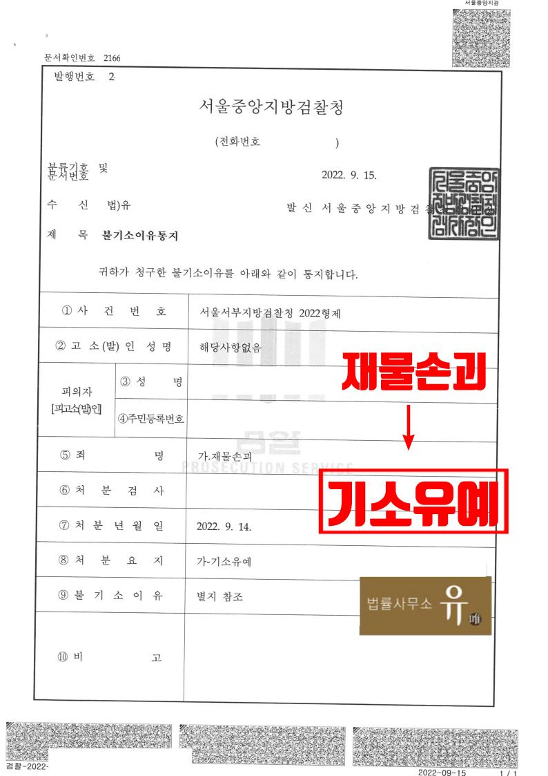 가방 던져 차량 전면 유리 손괴한 사건(재물손괴)-기소유예 이미지 2