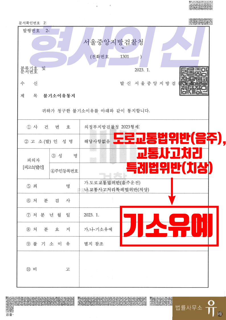 전동 킥보드 음주운전 상해-기소유예 교통사고처리특례법위반(치상) 이미지 2