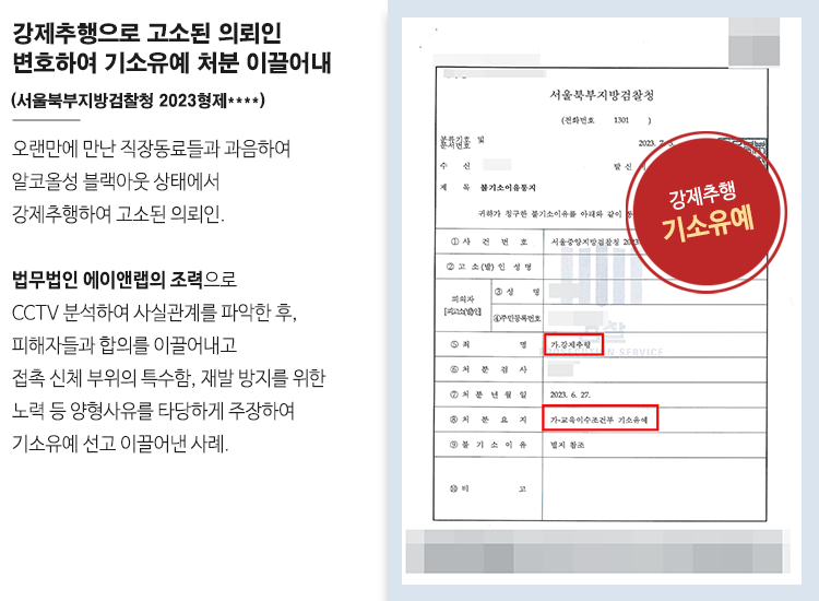 [기소유예] 강제추행 적극적으로 대처하면 선처받을 수 있습니다! 이미지 1