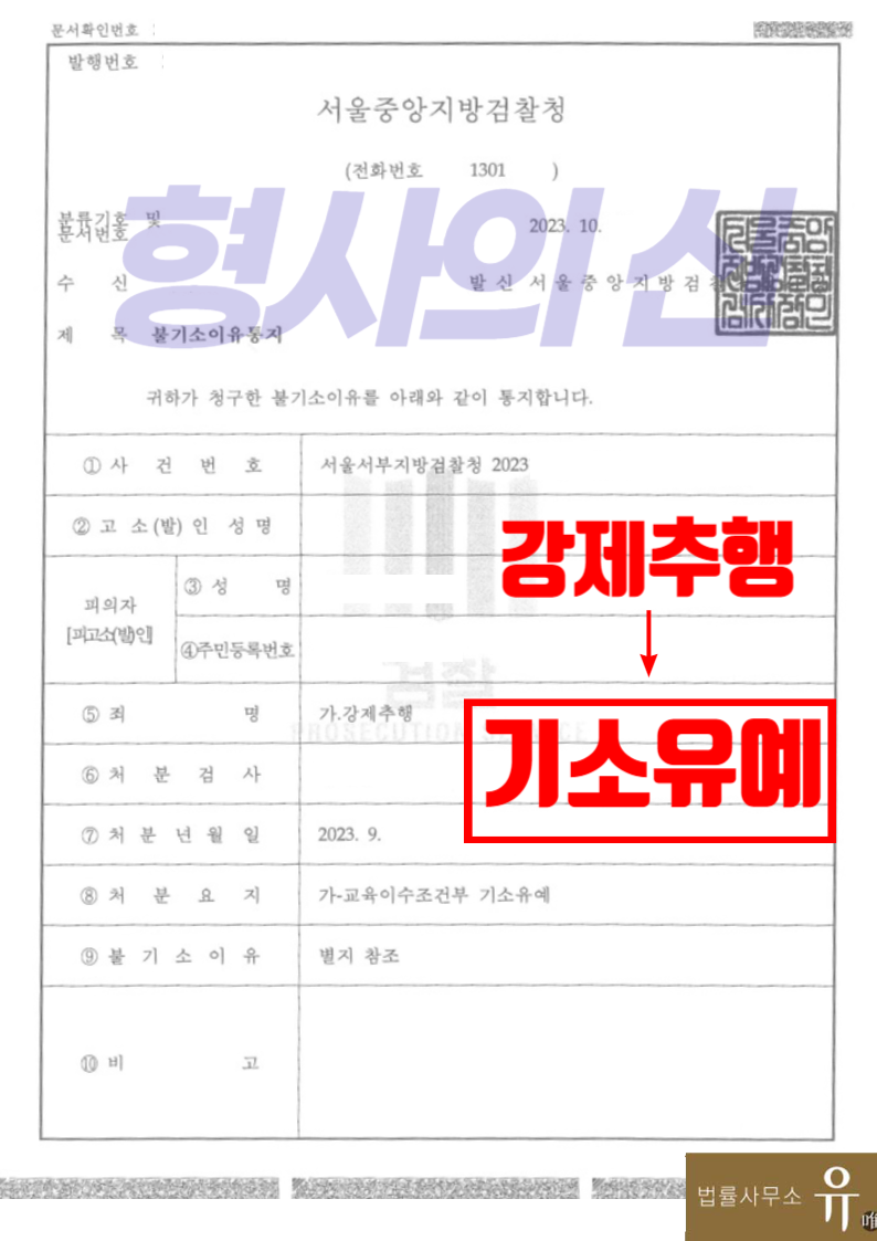 [형사의신]클럽에서 종업원 강제추행한 혐의-기소유예 이미지 2