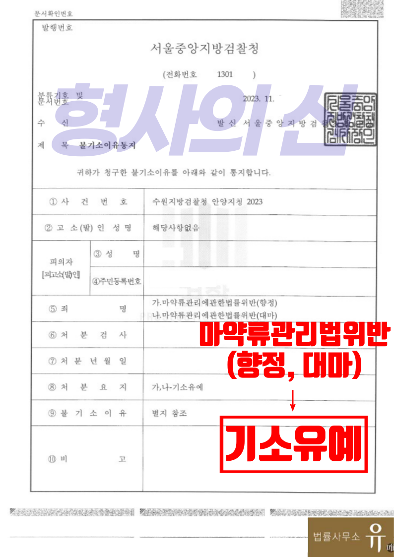 합성대마(향정)매수미수 액상대마흡연-마약류관리법위반(기소유예) 이미지 2