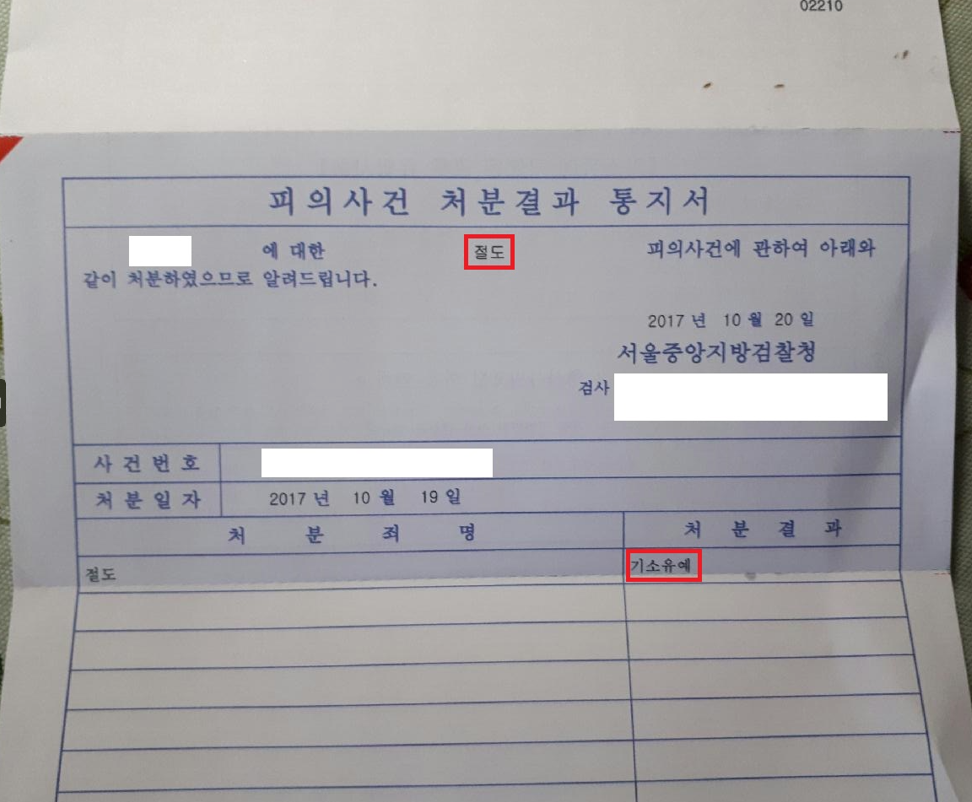 [절도 성공사례] 절도로 기소유예 전력, 또 기소유예 가능 이미지 1