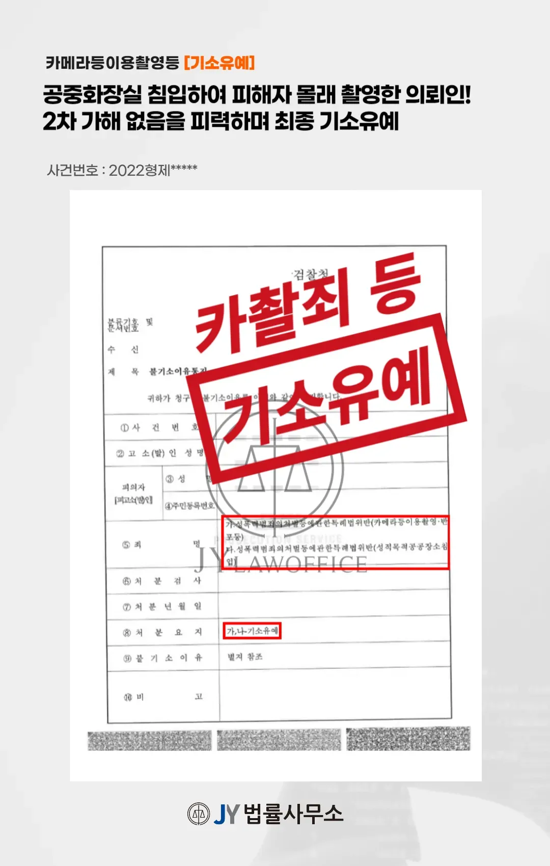 카촬죄(불법촬영), 이렇게 하면 기소유예! 이미지 1