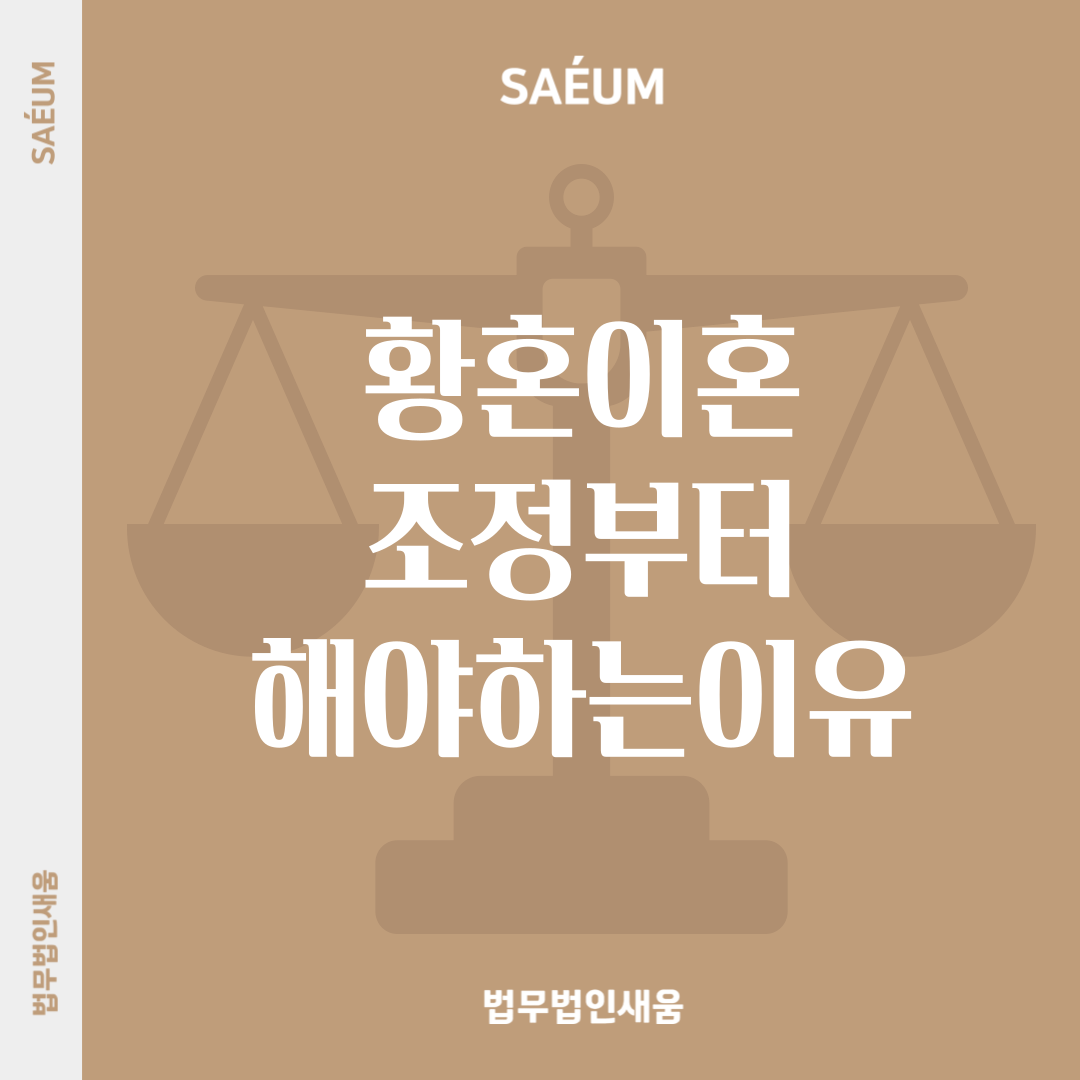 황혼이혼소송 전 조정절차부터 이미지 1