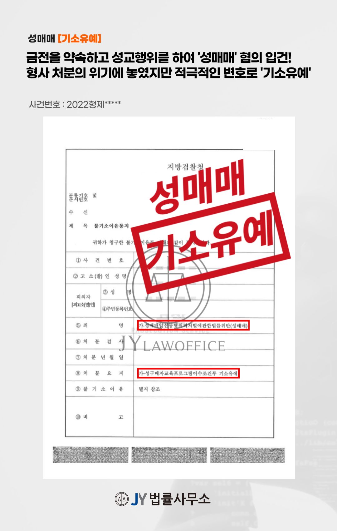 성매매, 금전 전달한 사실 있지만 최종 기소유예 이미지 1