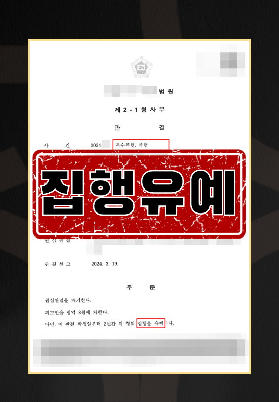 특수폭행ㅣ집행유예 이미지 1