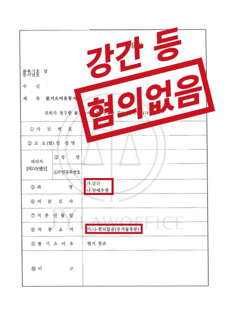 강간/강제추행, 합의하에 맺은 관계라면! 혐의없음 이미지 1