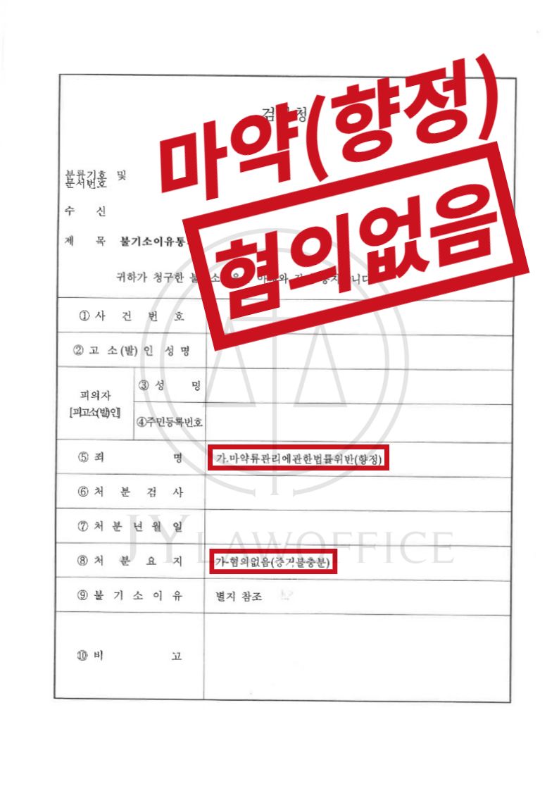 마약(향정), 실형 위험 있었지만 '혐의없음' 이미지 1