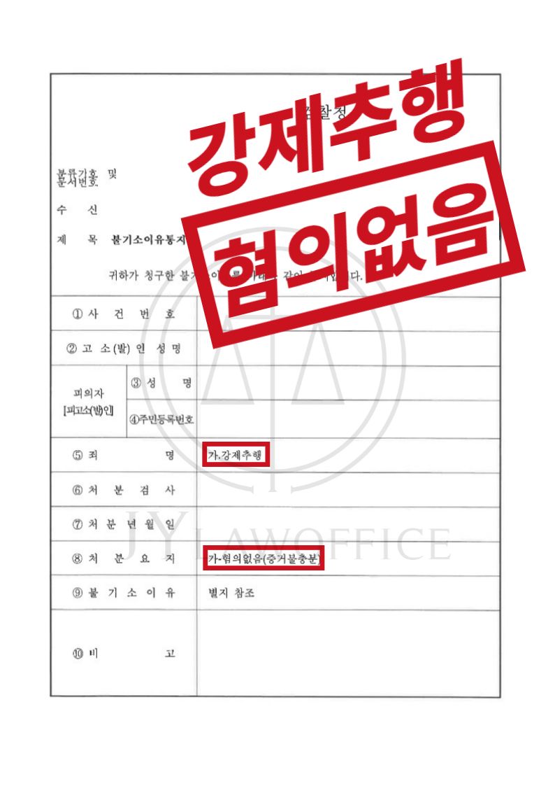 강제추행, 정확한 진위를 밝혀 최종 혐의없음 이미지 1