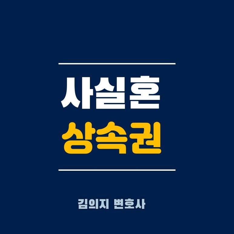 사실혼 배우자에 대한 상속권에 대한 헌법재판소 결정은 이미지 1