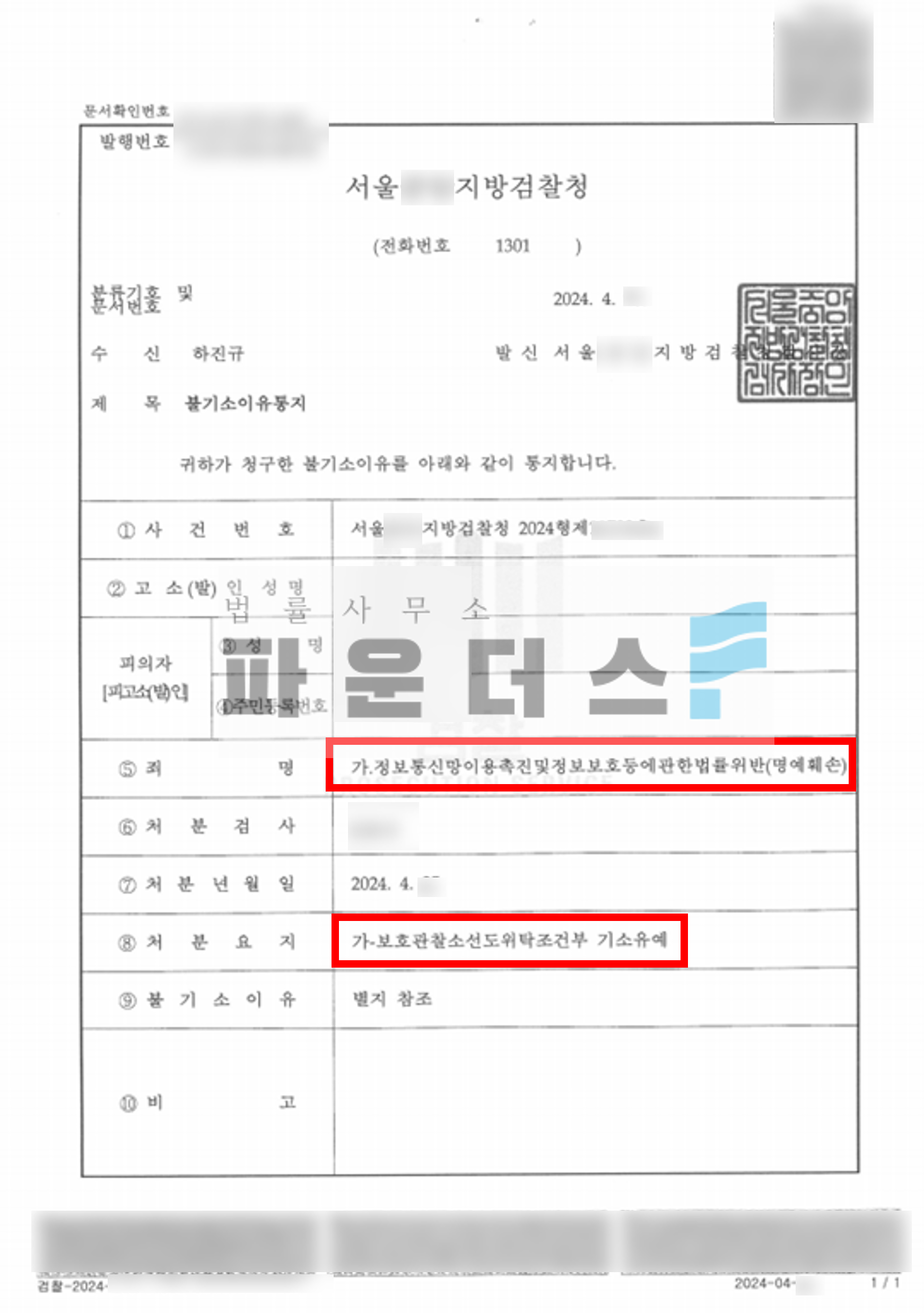 [명예훼손 기소유예] 더쿠 사이트 내 유명인 관련 허위사실 유포 이미지 3