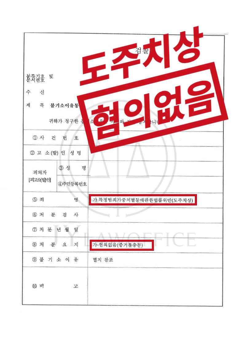 도주치상, 확실한 증거로 최종 혐의없음 이미지 1