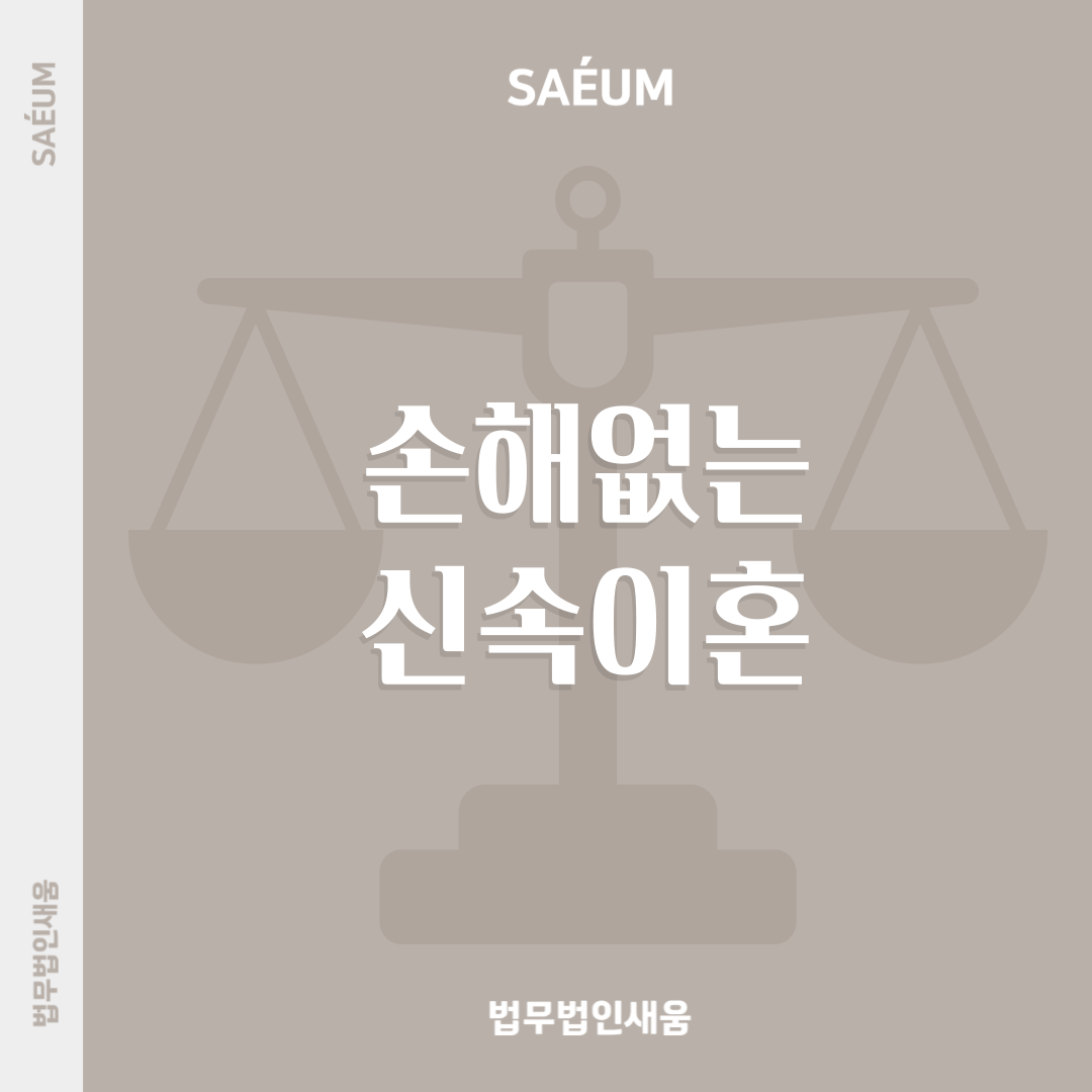 빠른 합의를 통한 조정이혼 성공사례 이미지 1