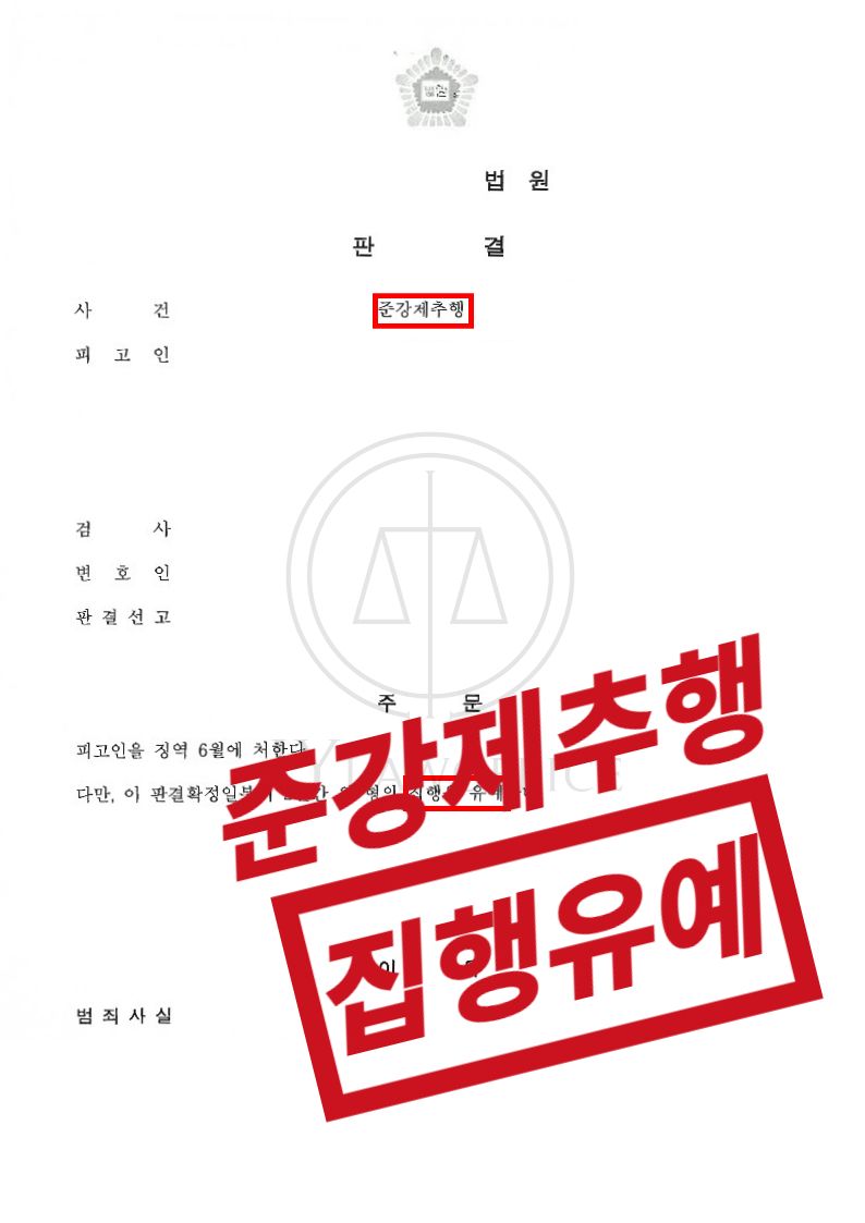준강제추행, 술에 취한 피해자 추행! 집행유예 이미지 1
