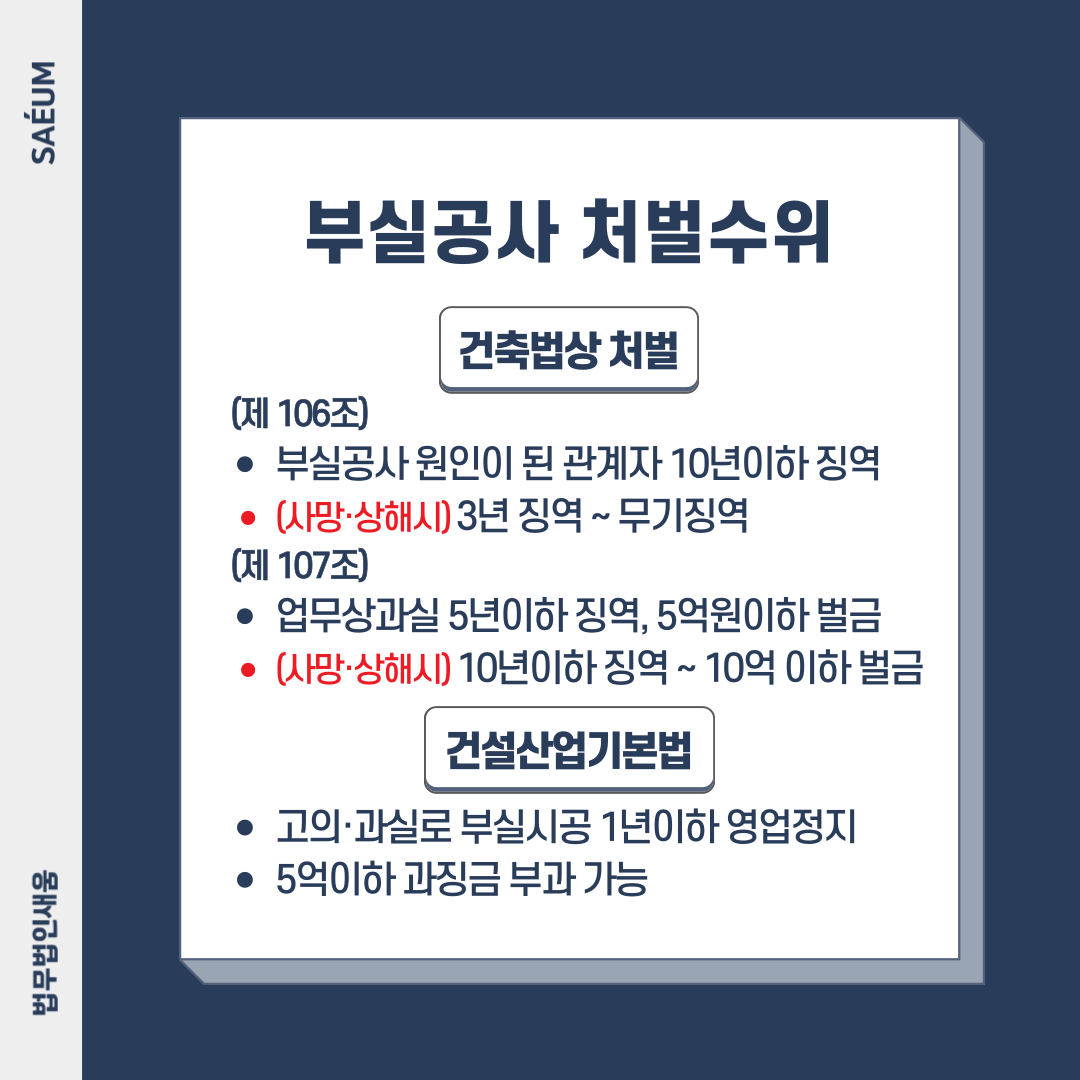 부실시공으로 인한 건축법위반, 보완시공 처분에 대한 행정심판소송 이미지 1