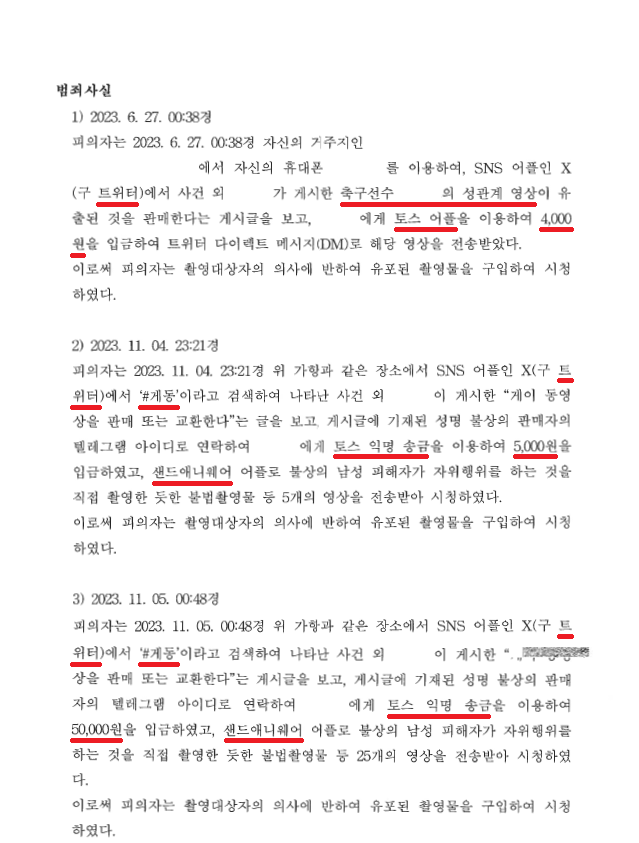 [카메라등이용촬영물소지등] 축구선수 동영상이 여죄로 발견 이미지 1