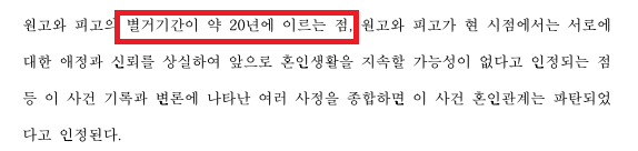 장기별거 후 재산분할 30% 인정된 사건 소개 이미지 1