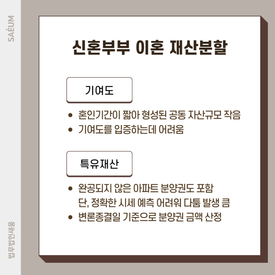 신혼부부이혼 재산분할 시 반드시 알아야 할 점 이미지 1