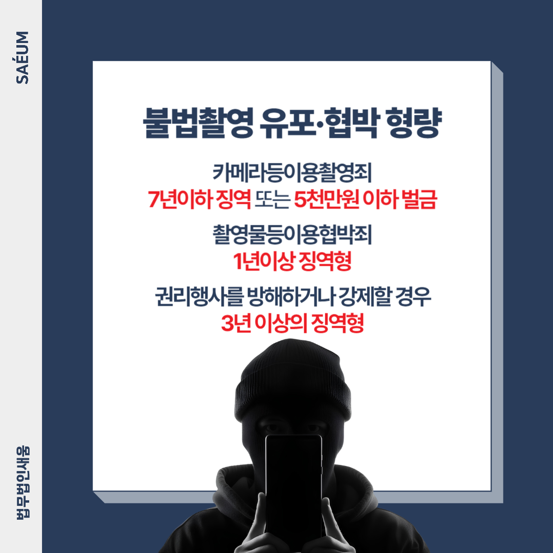 성관계 동영상 몰카 유포 협박, 처벌 기준과 감형 방법 이미지 1