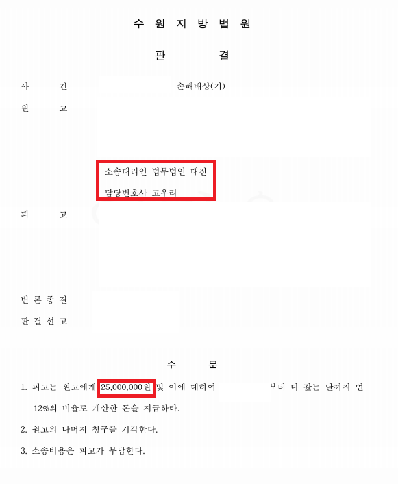 이혼 없이 상간 소송으로 2,500만 원 인용 승소 사례 이미지 1