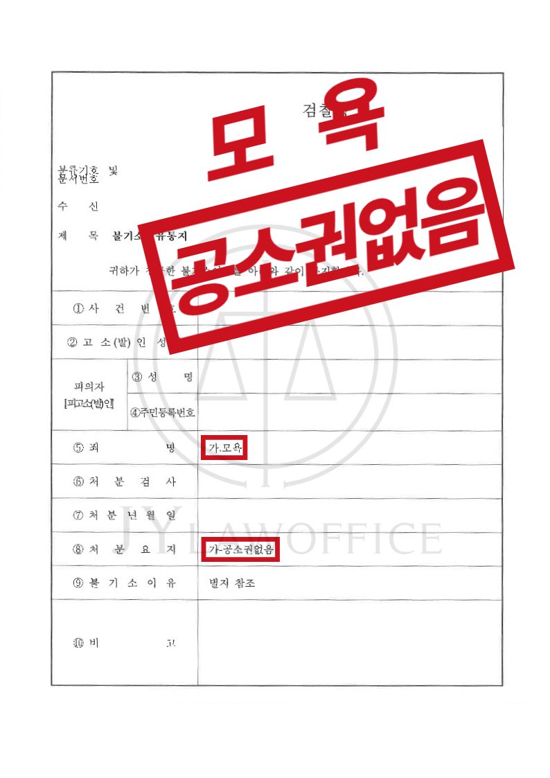 모욕, 혐의 사실 있었으나 처벌 없이 종결 이미지 1