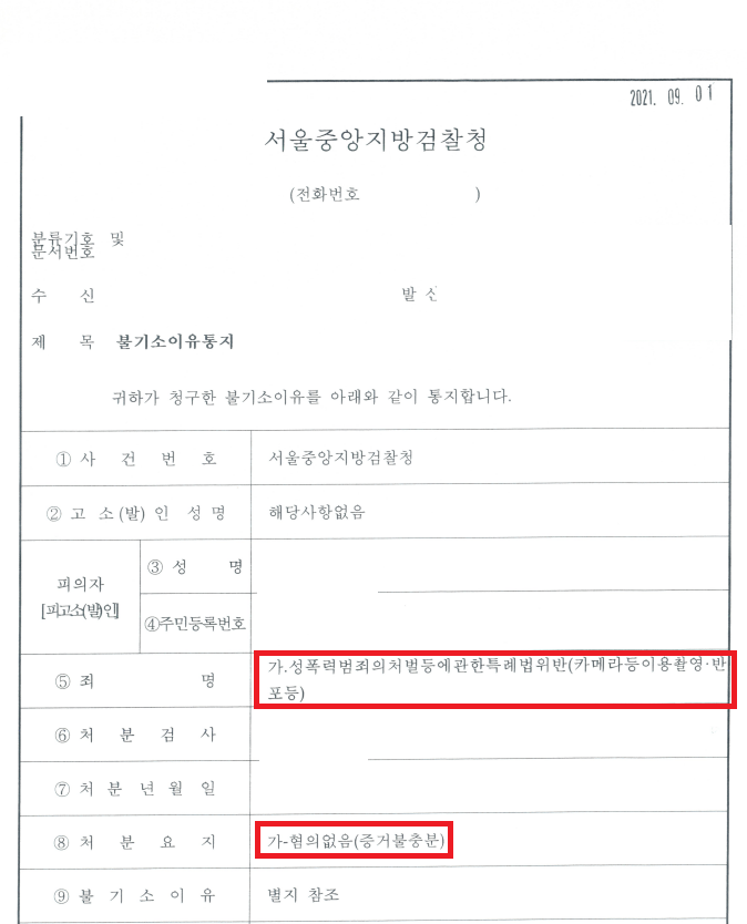 몰카 성공사례, 카페에서 몰카 무혐의 이미지 2