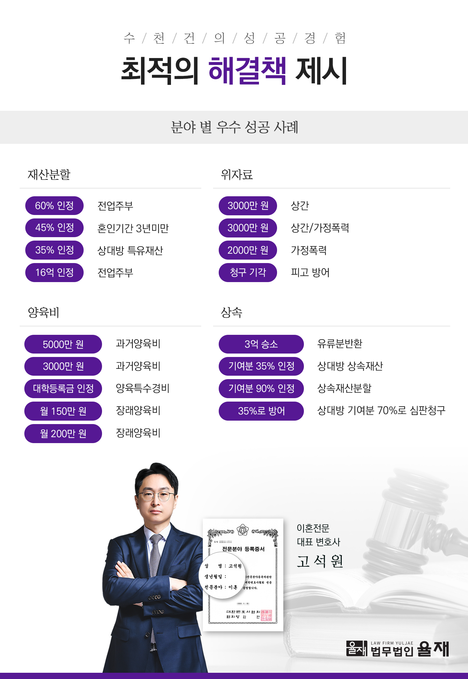 [이혼] 위자료 5천만원ㅣ양육비 100만원 인정 이미지 1