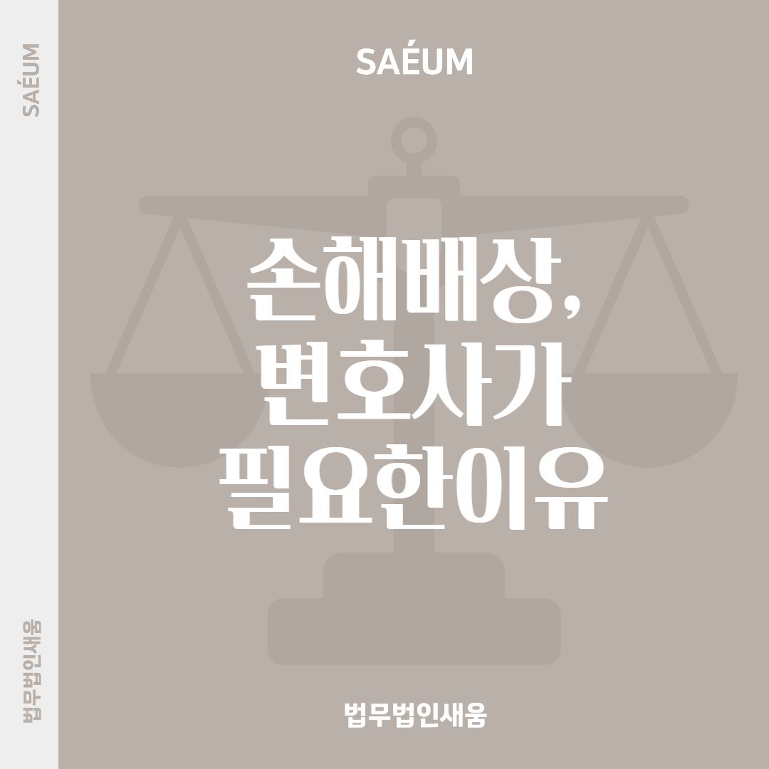 손해배상청구소송 민사소송에 변호사가 필요한 이유 이미지 1