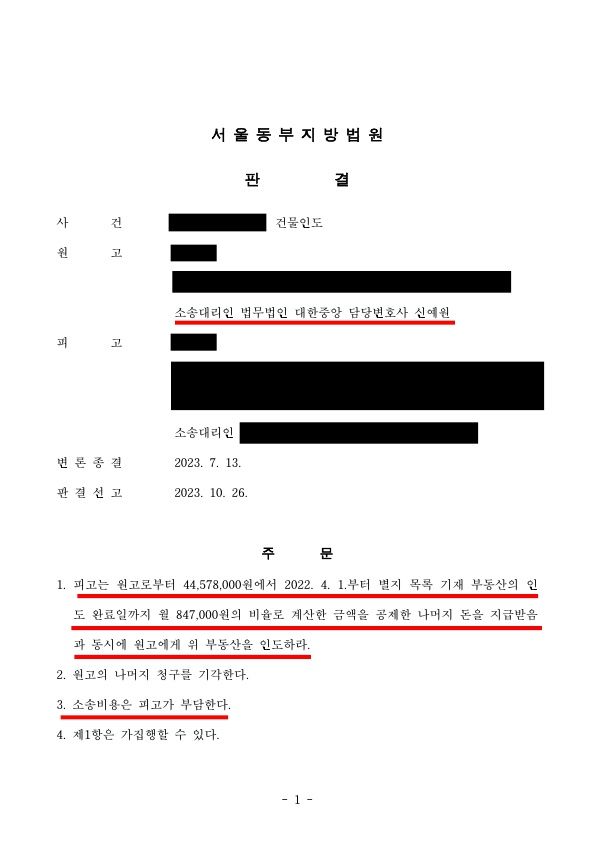 수원부동산변호사 명도소송 변호사 필요성, 비용, 성공사례 이미지 1