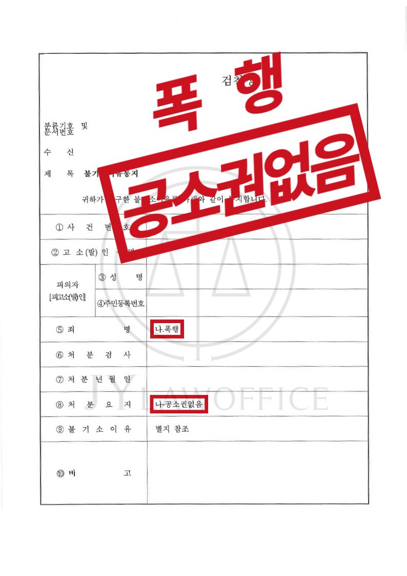 폭행, 피해자와의 합의로 원만한 해결 이미지 1