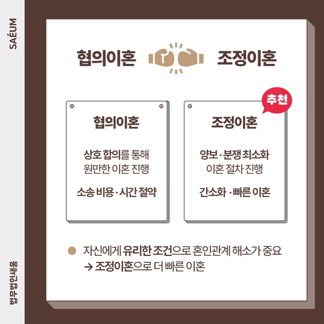 협의이혼 어렵다면 조정이혼 경험이 많은 이혼전문변호사에게 이미지 1