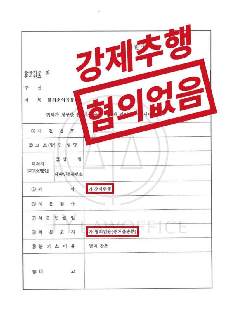강제추행, 무고함 적극 피력! 최종 혐의없음 이미지 1