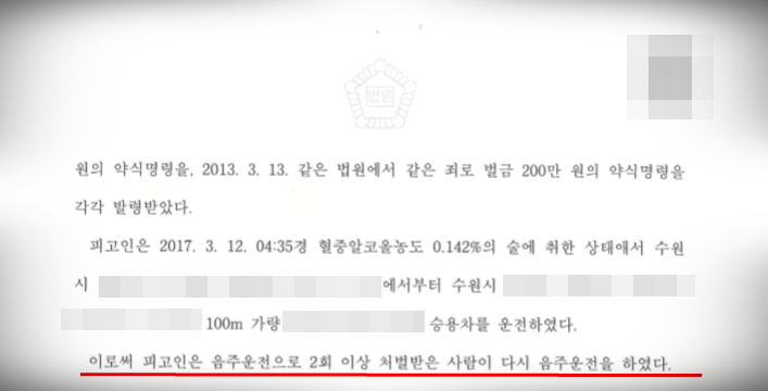 [음주운전 3진아웃] 음주운전 3진아웃 벌금 방어 이미지 2