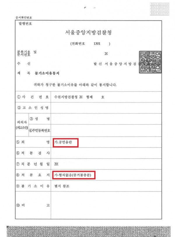 [공연음란] 실내장소 공연성 성적의도 진술신빙성인정 [혐의없음] 이미지 2