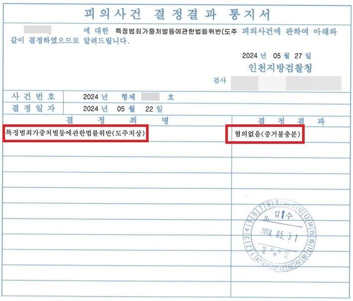 도주치상 무혐의 이미지 1