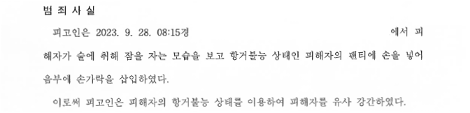 [준유사강간] 여행 중 만취하여 자고 있던 친구를 유사강간 이미지 1