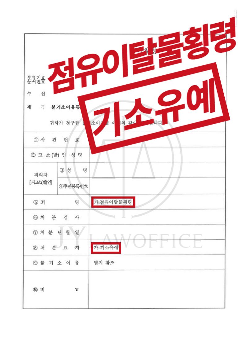 점유이탈물횡령죄, 기소유예 이미지 1