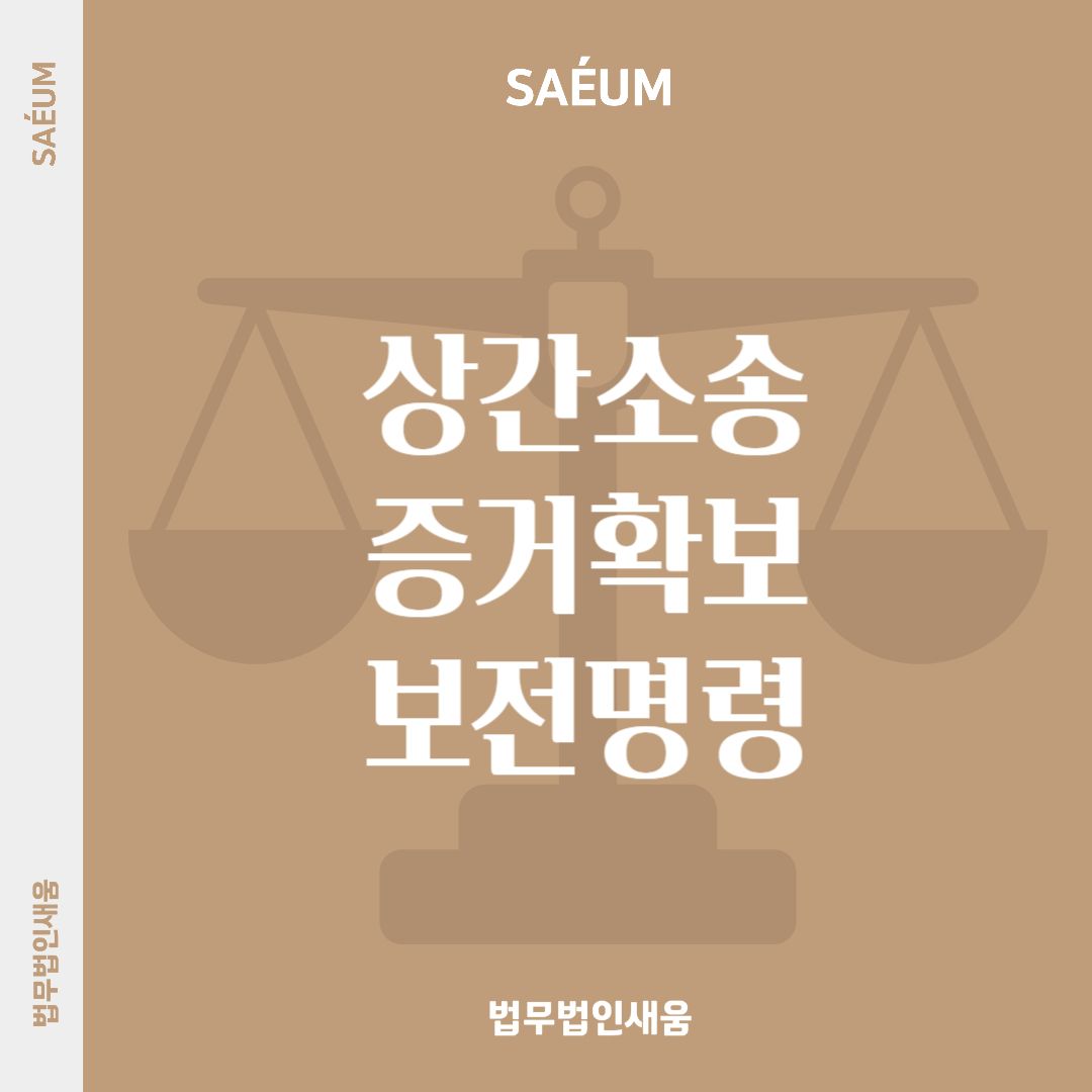 상간녀소송 CCTV 증거확보를 위한 보전명령 신청 이미지 1