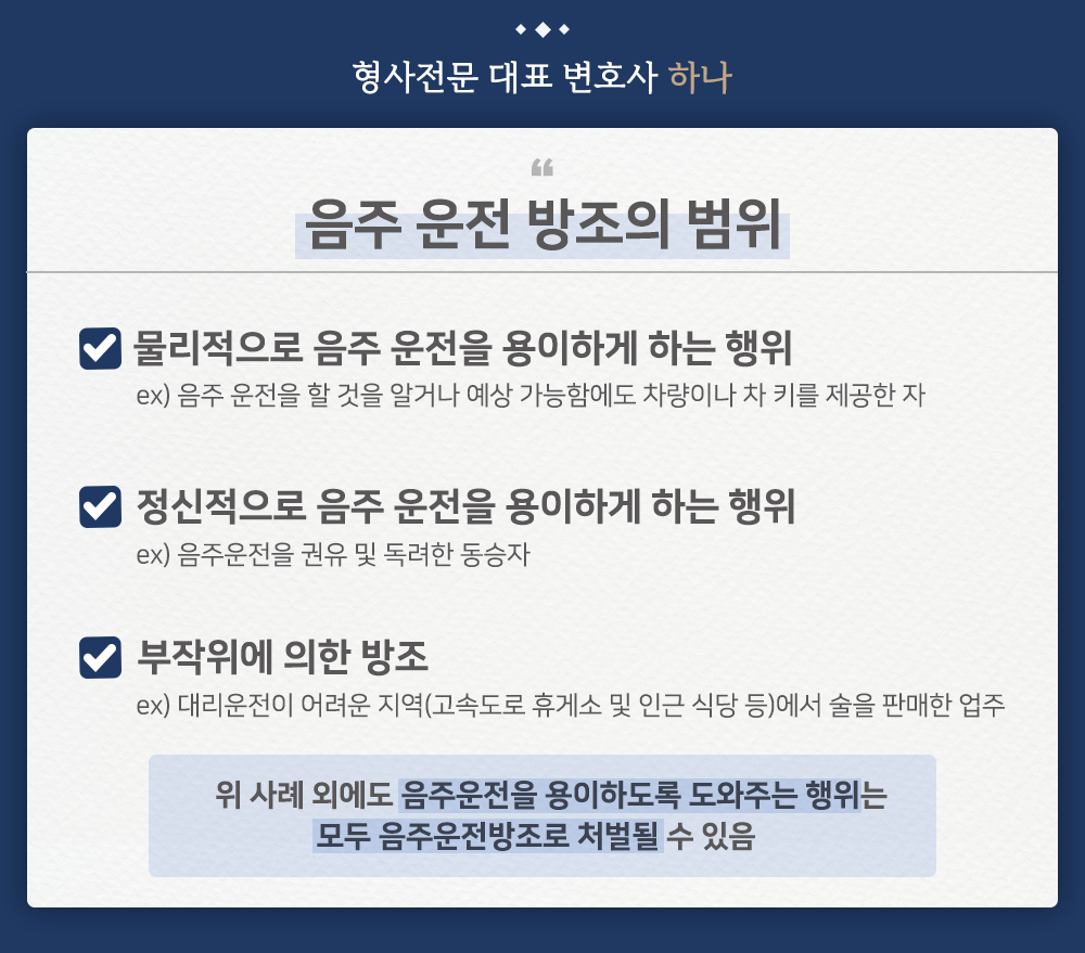 음주 운전 방조죄, 처벌과 범위? 이미지 3