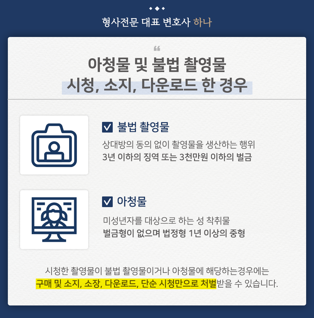 불법 촬영물 영상 시청, 소장 처벌받나요? 이미지 3