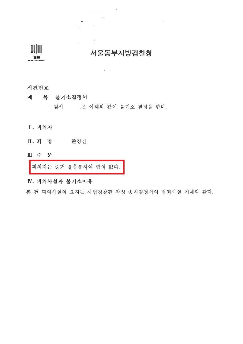 처음 만난 여성과의 성관계 이후 고소를 당하였으나 최종 무혐의 이미지 1
