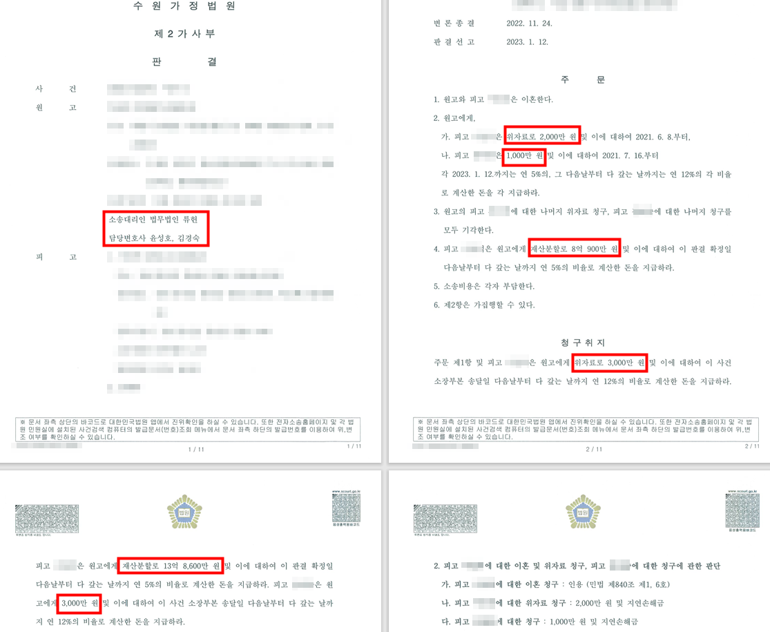 [원고일부승] 이혼 등 이미지 1