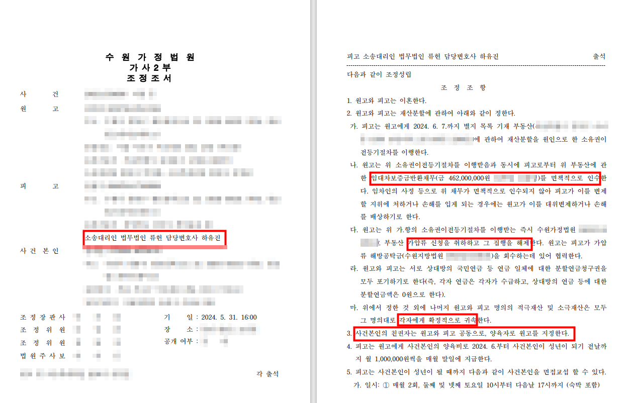 [조정성립] 이혼 등 이미지 1