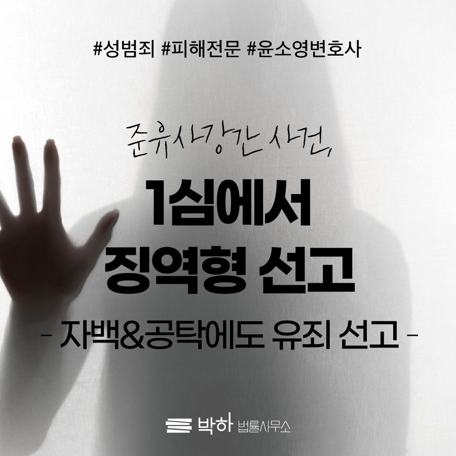 가해자가 자백, 공탁했으나 징역형 선고된 사례(준유사강간) 이미지 1