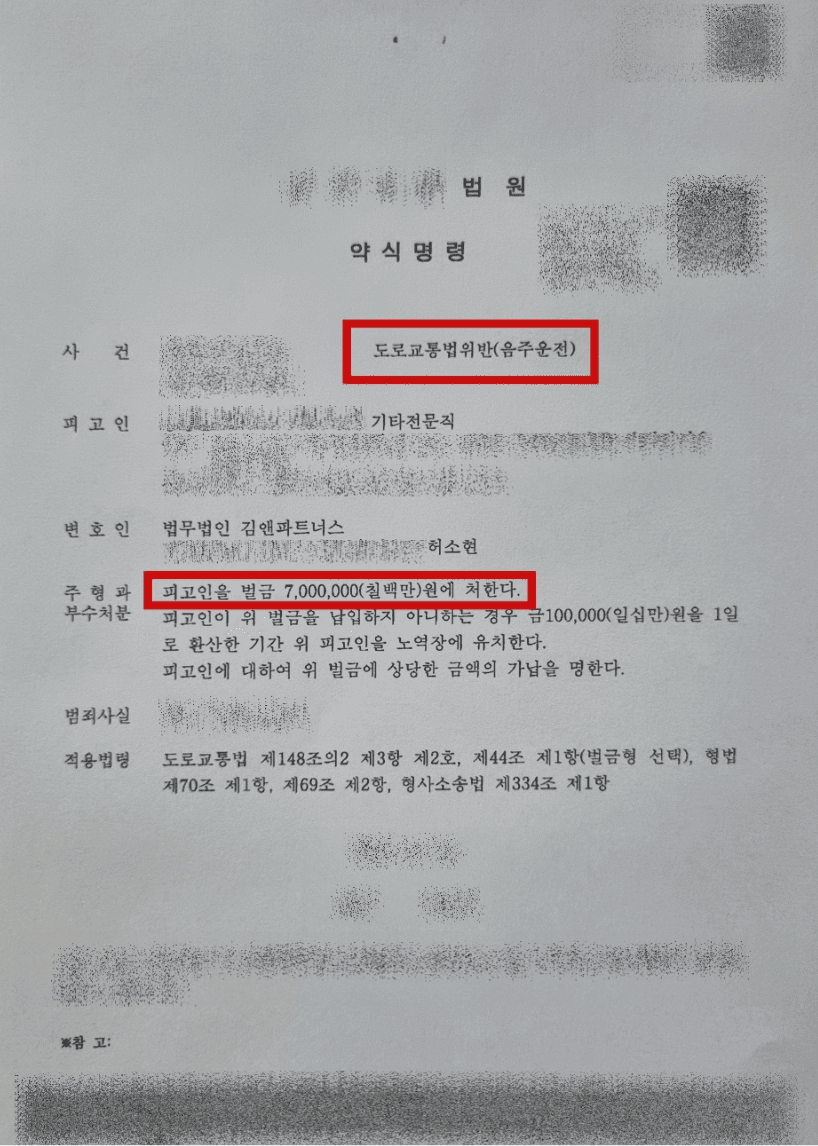 음주운전채혈 측정결과 실직 위험이라면 이미지 1