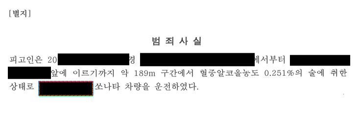 [2진/ 구약식] 음주2진, 0.251% / 약식기소 방어사례 이미지 2