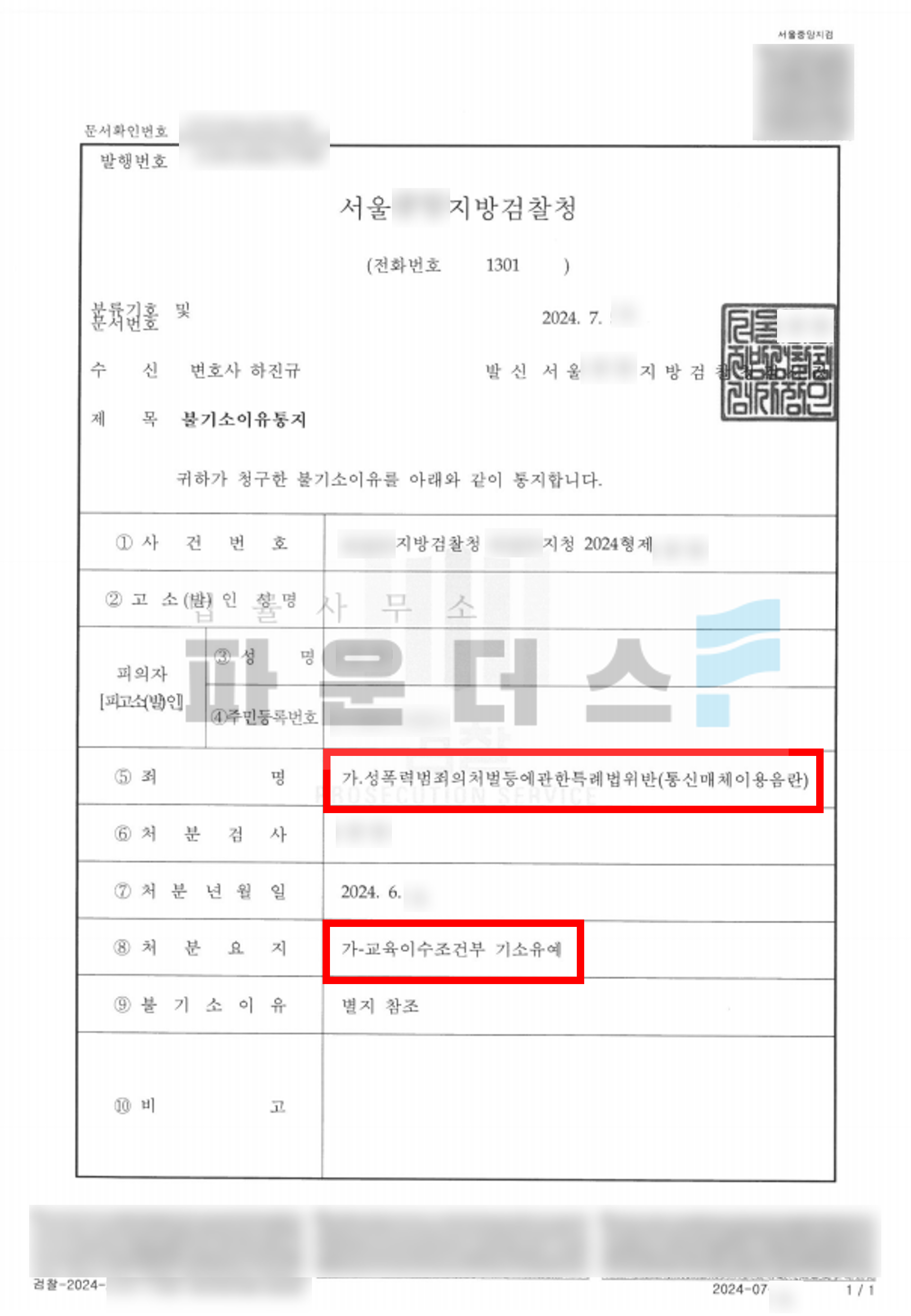 [통매음 기소유예] 랜덤채팅 성적발언 혐의인정 이미지 3